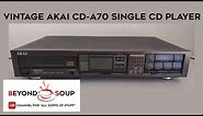 Vintage Akai CD-A70 Audiophile Compact Disc CD Player Demo