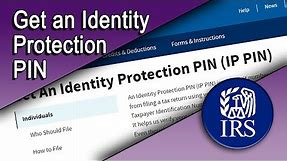 Get an Identity Protection PIN