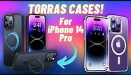 Torras iPhone 14 Pro Case HAUL! FULL Review of Torras Frosted + Kickstand Cases with MagSafe!