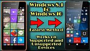 Install Windows 10 on all Supported and Unsupported Device | Semi-Offline Update | Nokia Lumia |