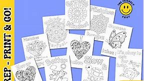 GROWTH MINDSET COLORING PAGES - to Encourage Positive Mindset and Mental Health