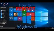 How to REBOOT Windows 10