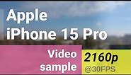 4K 2160p 30fps (telephoto camera, 3x) - Apple iPhone 15 Pro video sample