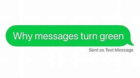 Why iPhone Messages Turn Green