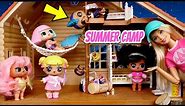 LOL Dolls Go to Barbie Summer Camp - Baby Goldie & Punk Boi Adventures