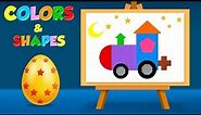 Learn Colors and Shapes with Coloring Pages - Colouring pages for Children