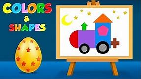 Learn Colors and Shapes with Coloring Pages - Colouring pages for Children