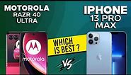 Motorola Razr 40 Ultra VS iPhone 13 Pro Max - Full Comparison ⚡Which one is Best