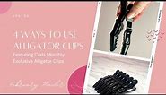 HOW TO use alligator clips 4 ways for curly and wavy hair | Curls Monthly Exclusive Alligator Clips