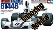 Tamiya 1/12 Scale Martini Brabham BT44B Formula 1 Car Unboxing and Review