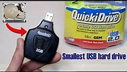 The smallest USB hard drive ever made - MicroGem QuickiDrive