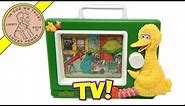 Vintage Sesame Street Big Bird Wind-Up Musical Television Toy, by Illco Preschool