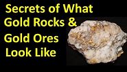 What does gold look like in rocks_ Gold bearing rock identification.
