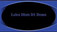 Leica Disto D1 Demo | Training