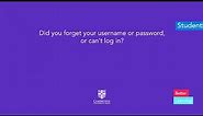 Did you forget your username or password, or can’t log in?