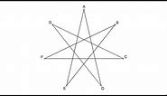 How to draw a seven pointed star {7/3}