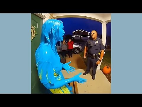 Instant Paint Karma: Porch Pirates Pick the Worst House on the Block 😂🎨 (Caught on Ring Camera)