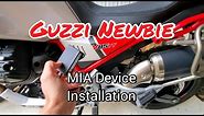How to Install the MIA Navigation/Audio Device on a 2020 Moto Guzzi V85 TT Adventure Motorcyle