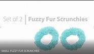 Fuzzy Solid Scrunchies