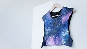 DIY nebula / galaxy print - fashion tutorial