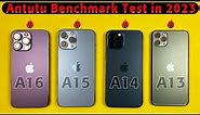A16 Bionic vs A15 Bionic vs A14 Bionic vs A13 Bionic Antutu Benchmark Test - Benchmark Test in 2023