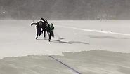 Saskatoon speed skaters tough it out as 15 cm of snow falls