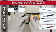 How to disassemble 📱 Sony Xperia M4 Aqua (E2303, E2333) Take apart Tutorial
