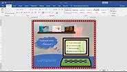 Microsoft word tutorial |How to Insert a Transparent Image Background With a Frame in Word