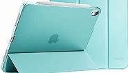 ProCase Smart Case for iPad Air 5th Generation 2022 / iPad Air 4th 2020 10.9”, Slim Stand Hard Back Protective Cover for iPad Air 5 A2589 A2591 A2588/ Air 4 A2316 A2324 -Aqua