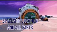 Siona Spaceship Location and all three Spaceship parts in Fortnite Chapter 2 Season 3