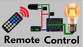 How to make Wireless Control Switch | IR Remote Control With Timer