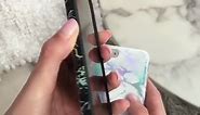 Holographic Black Marble Phone Case