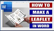 How to make a Leaflet in Word | Microsoft Word Tutorials