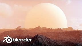 Create an Alien Planet Landscape in Blender 2.8 (Beginner Tutorial)