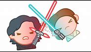 Star Wars The Force Awakens as told by Emoji | Disney