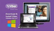 How to Download and Install VIBER on Windows 10,8.1,8,7 |Laptop/Desktop