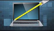 How to measure laptops screen size