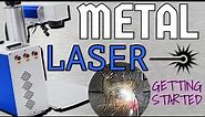 Engraving METAL With A Fiber Laser - Getting Started // Omtech 30w