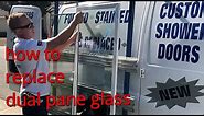 How to replace dual pane glass ( insulated glass unit ) in a typical vinyl window.