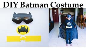DIY Batman Costume For School Project | Easy Kids Fancy Dress Ideas.