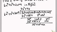 Finding the GCD of two polynomials over a finite field