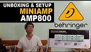 Behringer MiniAmp AMP800 4-Ch Headphone Amplifier Unboxing and Set up Tagalog