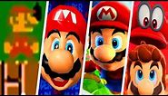 Evolution of Title Screens in Super Mario Games (1985 - 2017)