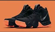 Kyrie Irving 4 Black and Orange Shoe Unbox and Review