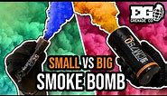 BIGGEST vs SMALLEST Smoke Bomb - Smoke Grenades - Enola Gaye full range