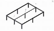 Eavesince Full Size Bed Frame 18 Inch Tall Max 1000 Pound Heavy Duty Metal Twin Size Platform No Box Spring Needed Black
