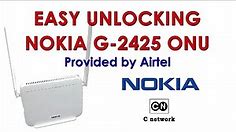 Unlock Nokia G 2425G Alcatel Airtel GPON Router Modem Easily - Full Guide - Step by Step Details