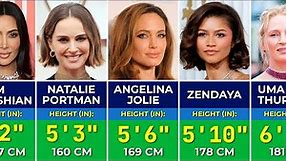 👧 Heights of Famous Hollywood Actresses in 2024 | Tallest and Shortest Actresses