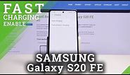 How to Enable Wireless Charging on SAMSUNG Galaxy S20 FE 5G - Fast Charging