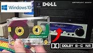 A cassette tape player with Dolby NR in a Windows 10 PC